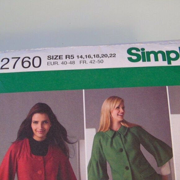 Sewing Pattern Simplicity 2760 Misses Jacket - Picture 6 of 6
